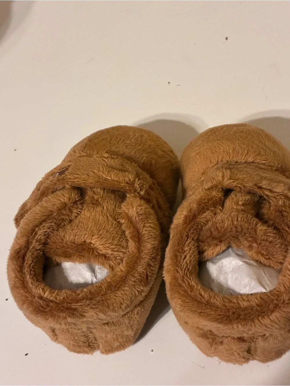 UGG Bixbee Chestnut Faux Fur 11034971 Booties Infant Size 02/03(6-12months)